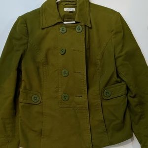 Ann Taylor Loft size large green courduroy jacket